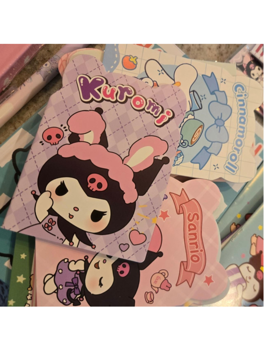 19 mini sanrio lined notepads